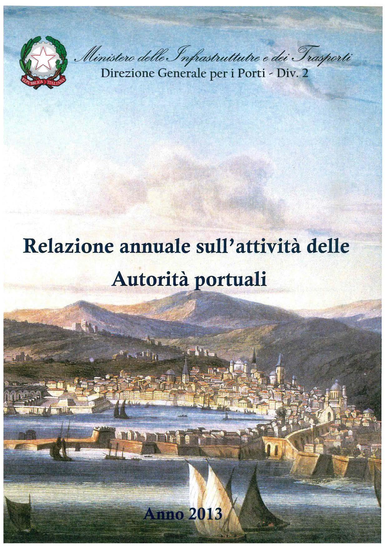relazione autorità portuali 2013