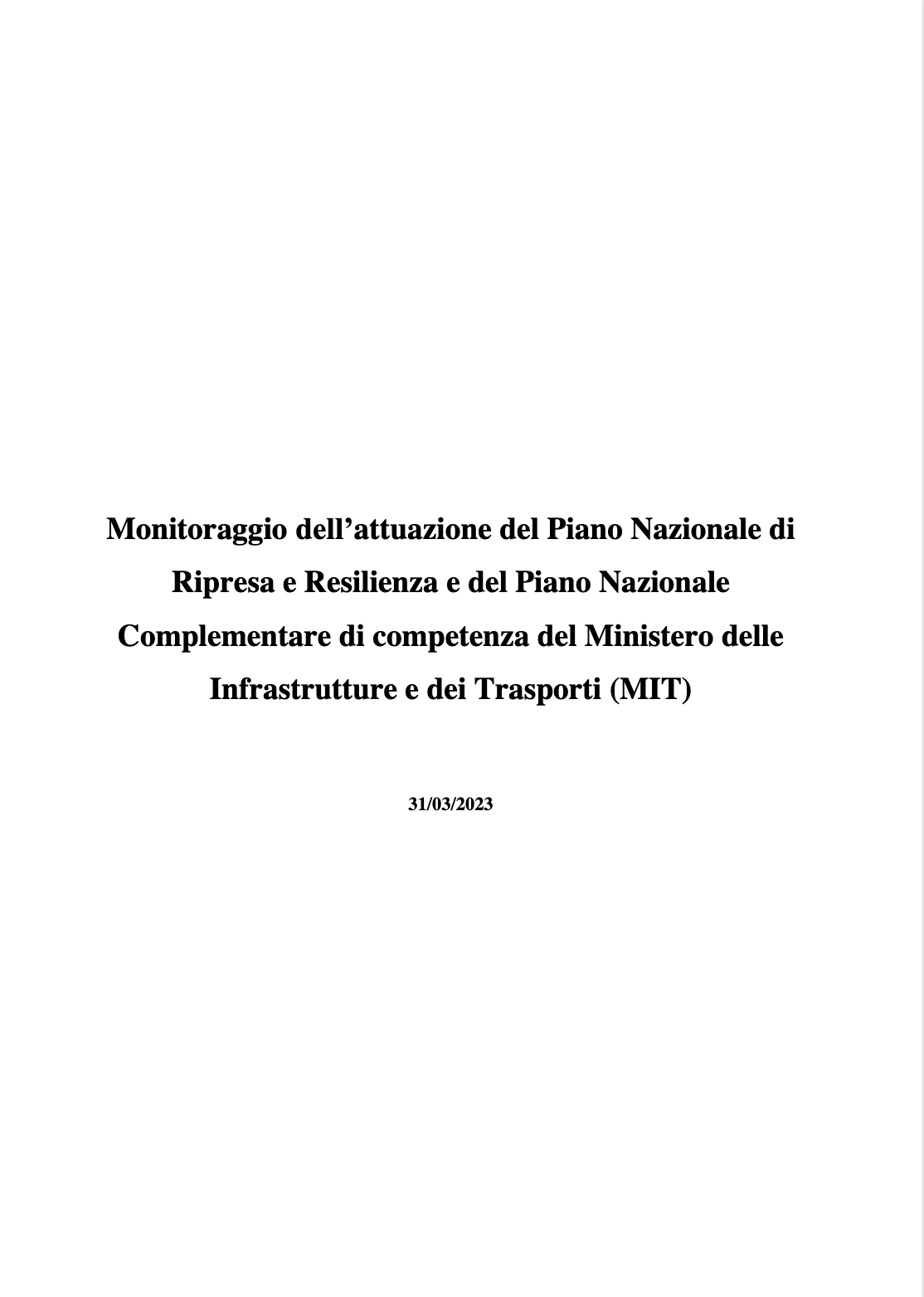 copertina relazione