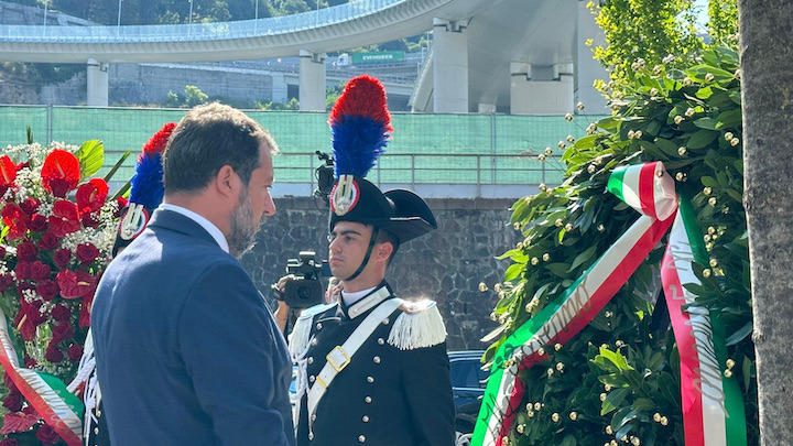 salvini a Genova 14ago23