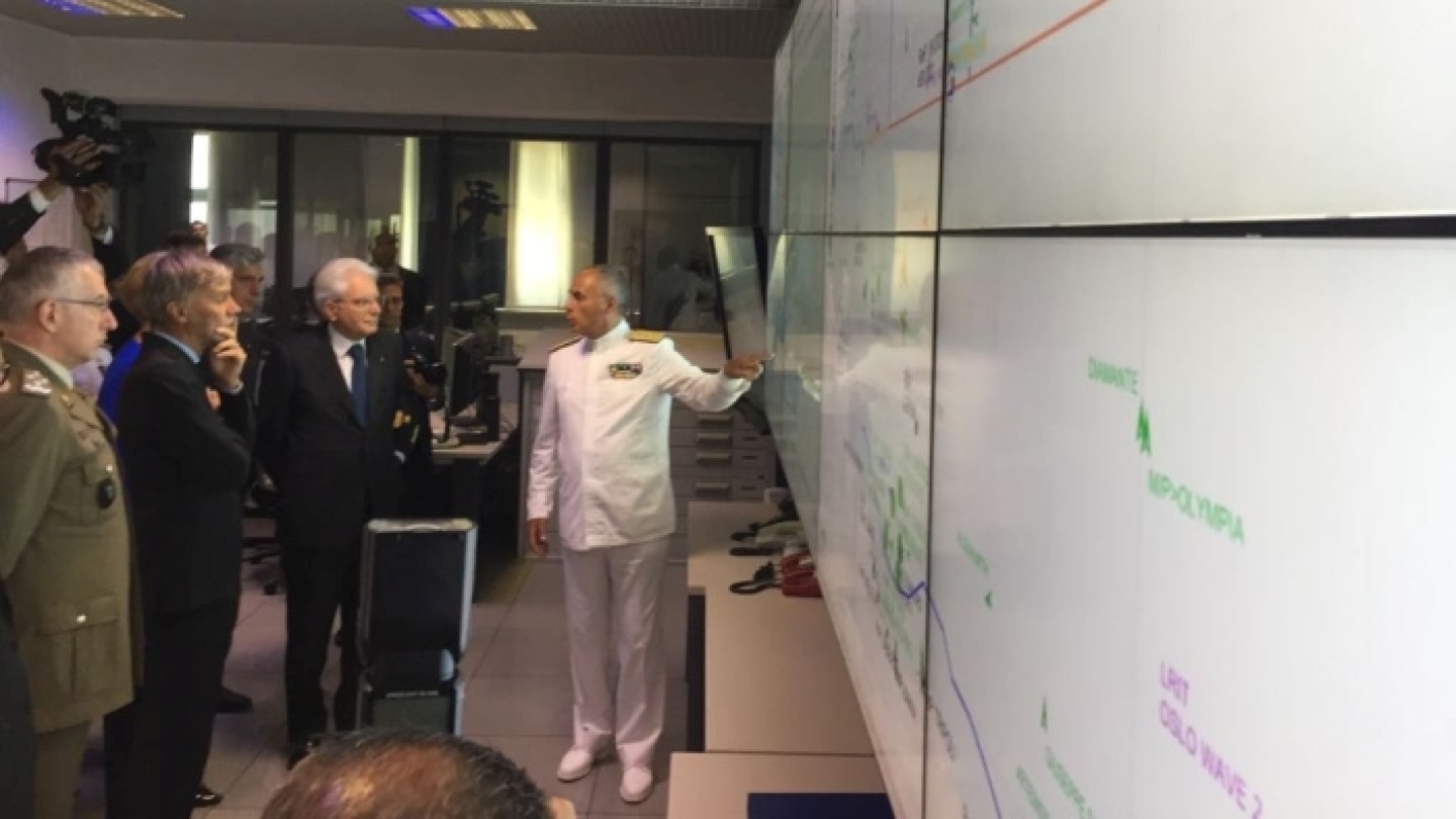 Il Presidente Mattarella in Centrale Operativa