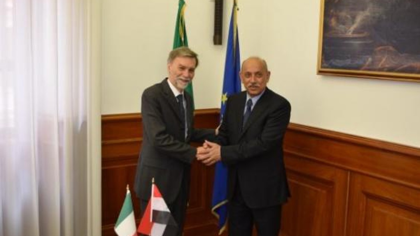 Minister Delrio and the Iraqi Minister Al Hamami