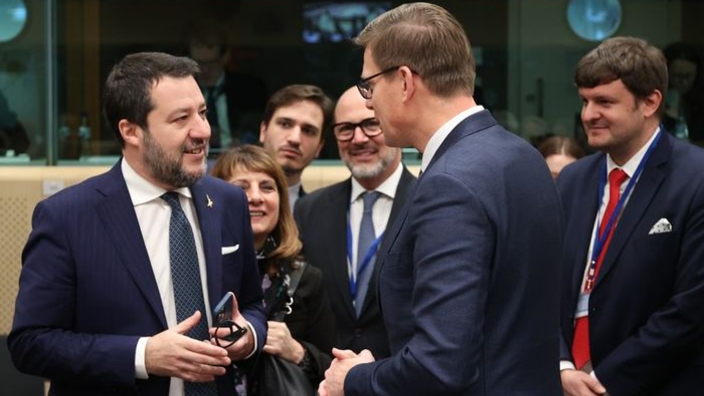Salvini a Bruxelles