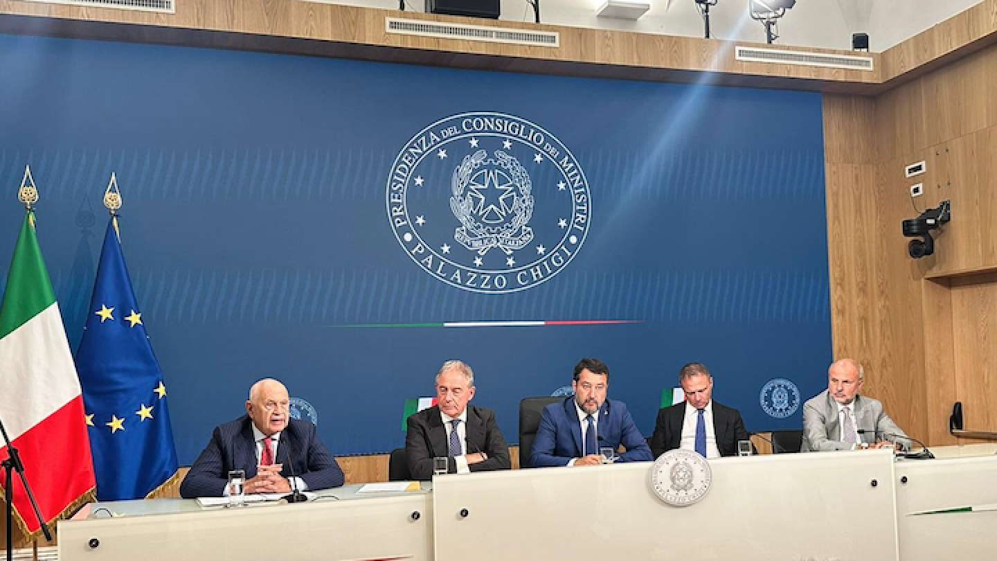 Palazzo Chigi - Conferenza stampa