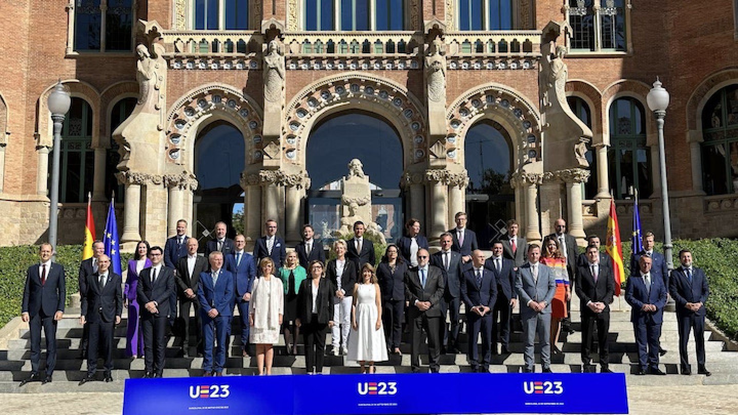Il ministero Matteo Salvini al consiglio informale dei ministri dei trasporti dell’Unione Europea - foto di gruppo