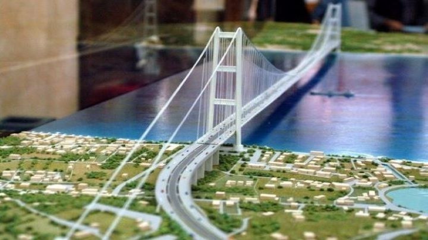 ponte sullo stretto render