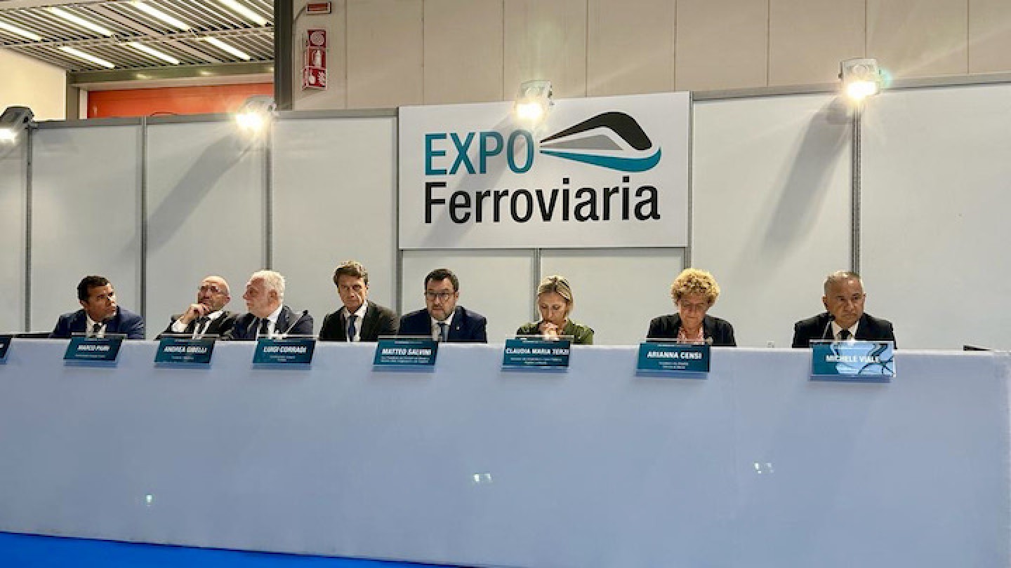 Il ministro Salvini a “EXPO Ferroviaria 2023” a Milano