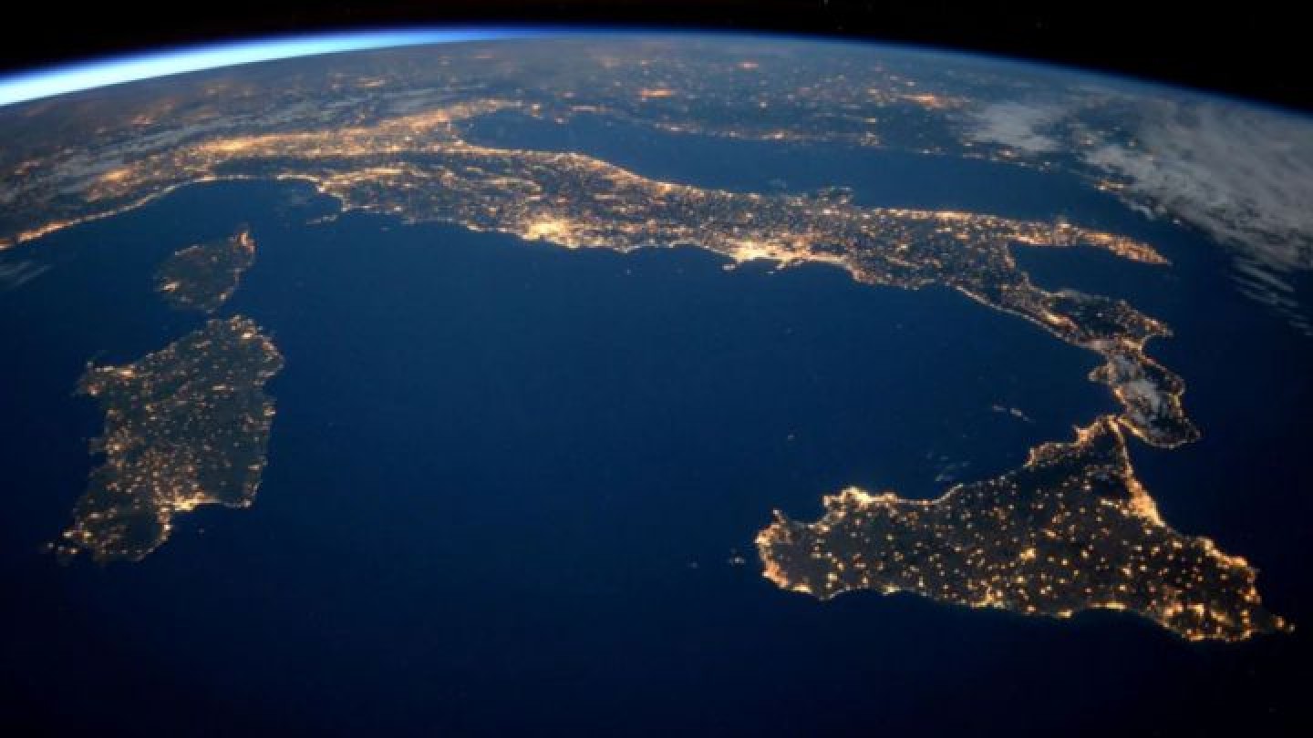 italia dal satellite