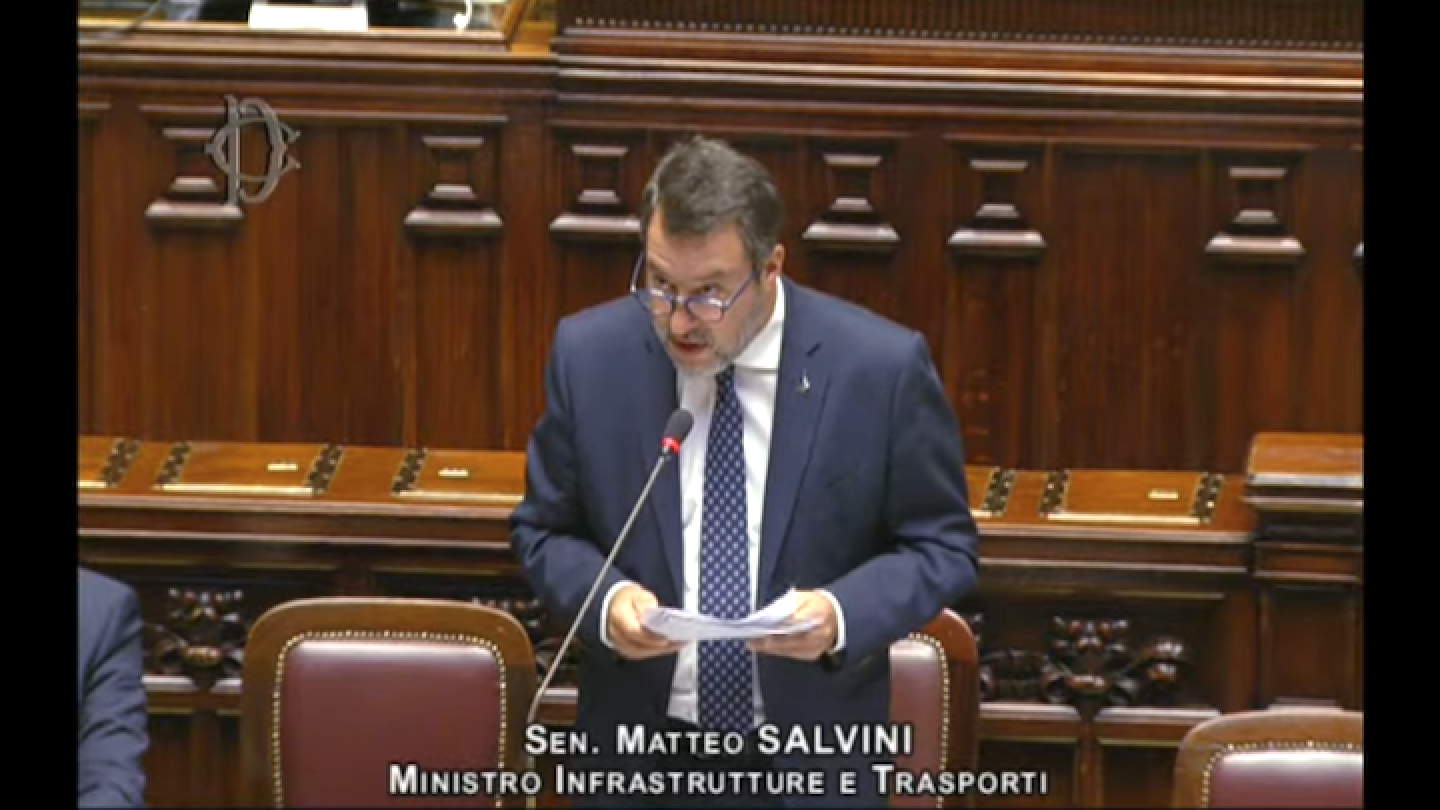 Il ministro Matteo Salvini al question time Camera dei Deputati