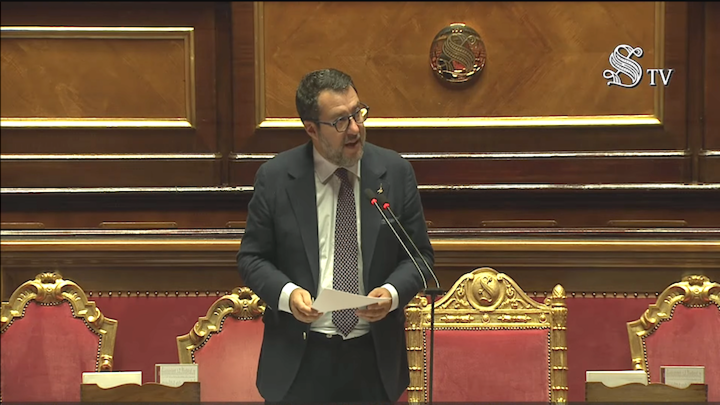 Il ministro delle Infrastrutture e dei Trasporti Matteo Salvini