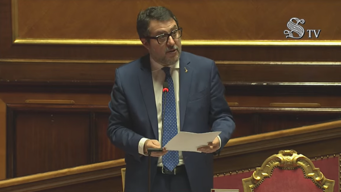 Ministro delle Infrastrutture e dei Trasporti Matteo Salvini al Senato  