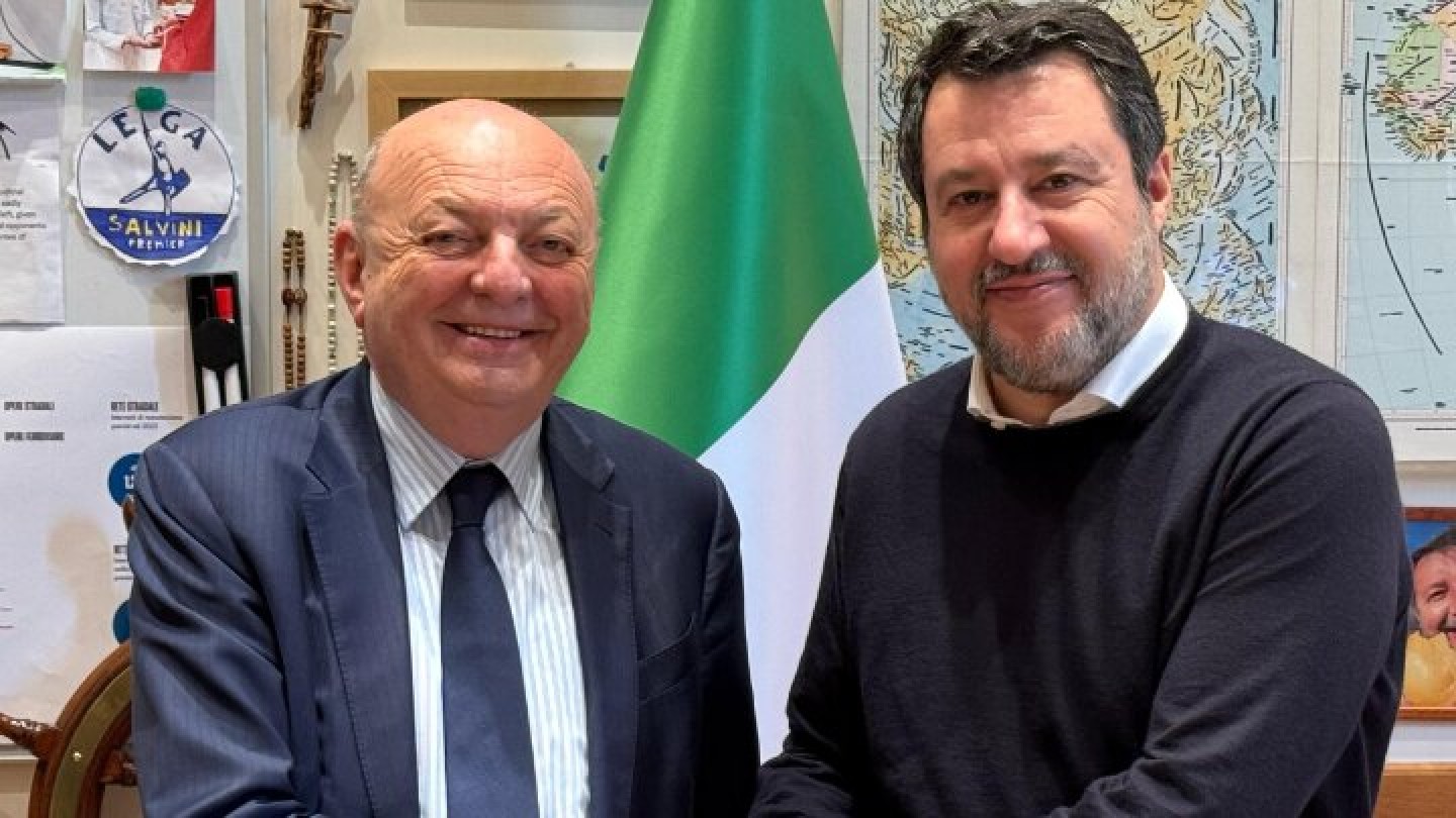 Immagine ministro Infrastrutture e Trasporti Matteo Salvini e ministro Ambiente Pichetto Fratin
