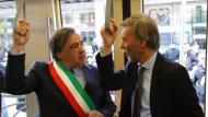 Delrio sul tram a Palermo