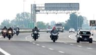 Moto in autostrada