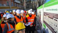 visita cantiere porta metronia metro c roma