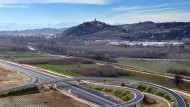 Vista dell'Autostrada A33 Asti-Cuneo