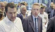 Il ministro Salvini al sopralluogo tecnico presso la Stazione Marittima del Molo Beverello