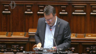 Il ministro Matteo Salvini alla Camera dei Deputati