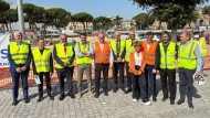 Foto Ministro Infrastrutture e dei Trasporti Matteo Salvini al cantiere Stazione Termini