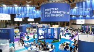 Stand del Ministero delle Infrastrutture e dei Trasporti al Meeting di Rimini 2024