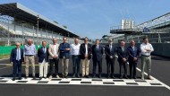 Foto Ministro delle Infrastrutture e dei Trasporti Matteo Salvini alla pista dell'Autodromo di Monza 