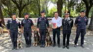 ministro Infrastrutture e Trasporti Matteo Salvini al Villaggio Arma Carabinieri Villa Borghese a Roma